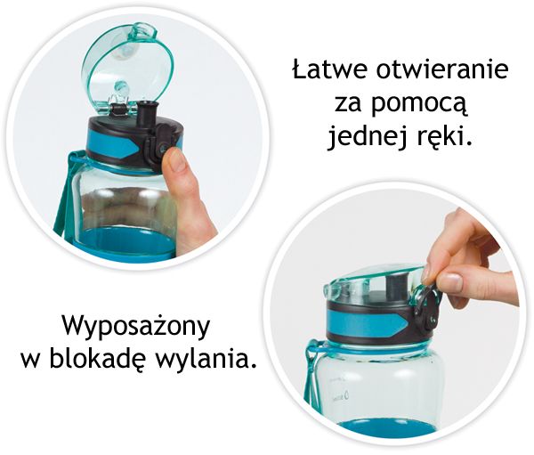 Bidon szkolny Coolpack Tritanum 550 ml, niebieski