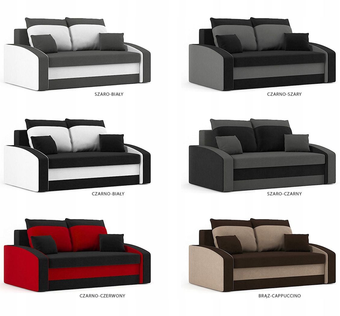 Sofa HEWLET rozkładana sofa z FUNKCJĄ SPANIA Wielkość dwuosobowa