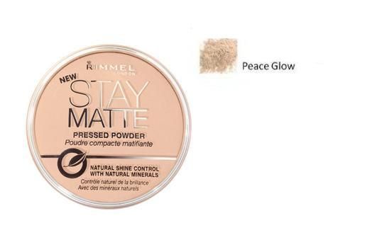 Rimmel Stay Matte Long Lasting Pressed Powder 003 Peach Glow 14g puder prasowany