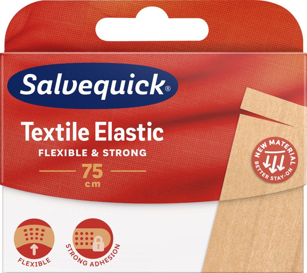 SALVEQUICK extile Elastic Flexible & Strong plastry tekstylne 75cm