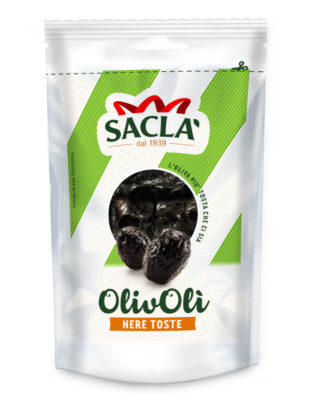 SACLA' Czarne oliwki częściowo suszone (saszetka) 100 g