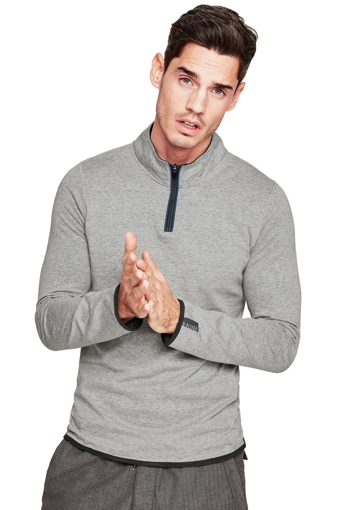 Longsleeve męski s.Oliver szary - XXL