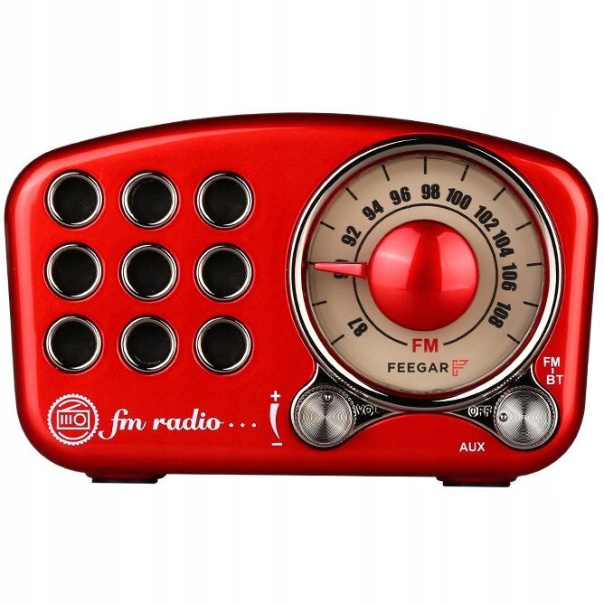 Radio Kuchenne Feegar Retro Bluetooth Przenośne Fm
