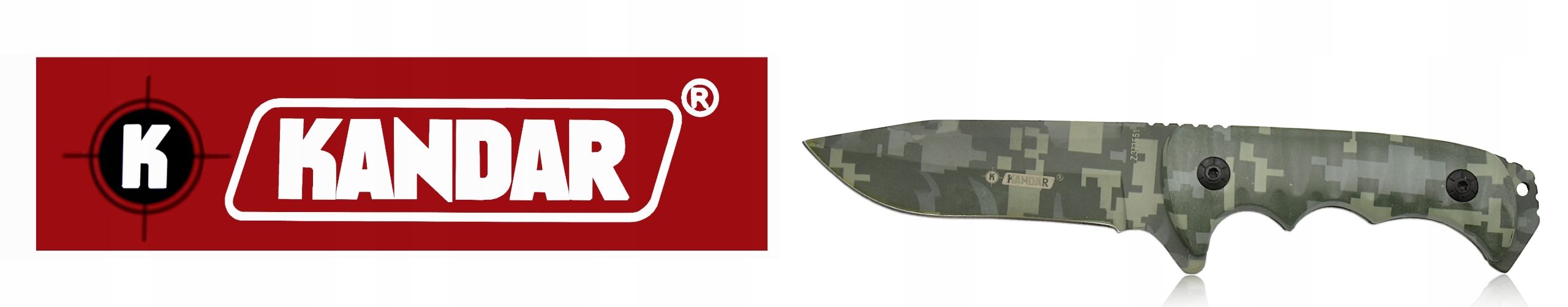 KANDAR Nóż Wojskowy Survivalowy Taktyczny + Pochwa