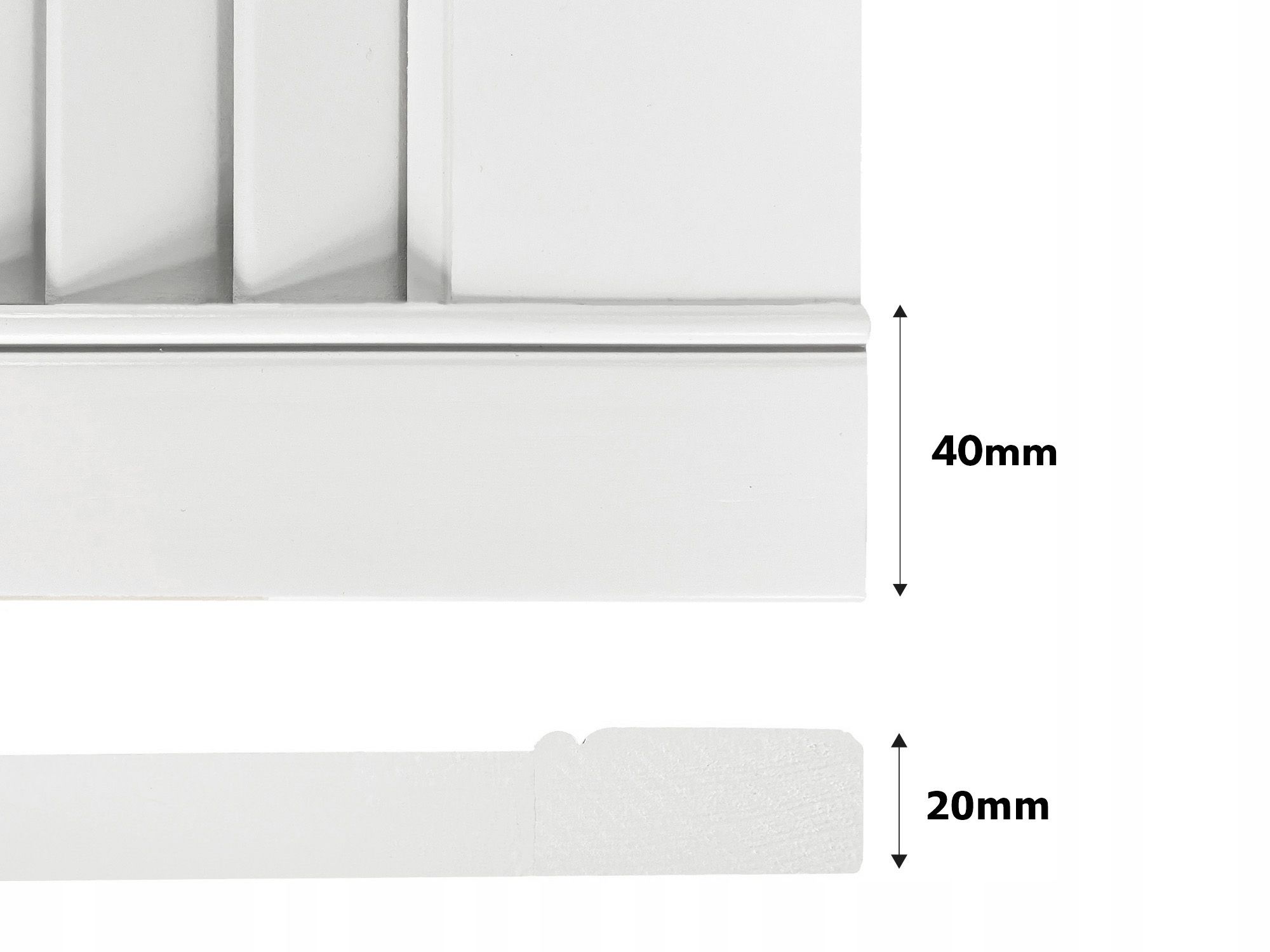 Drzwiczki Białe Ażurowe Fronty do Mebli Szafy DIY 294mm x 2013mm
