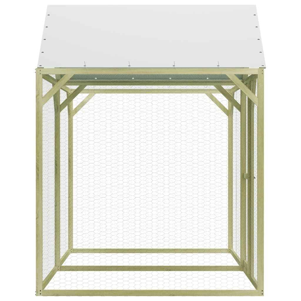 Klatka dla drobiu, 3x1,5x2 m, impregnowane drewno sosnowe