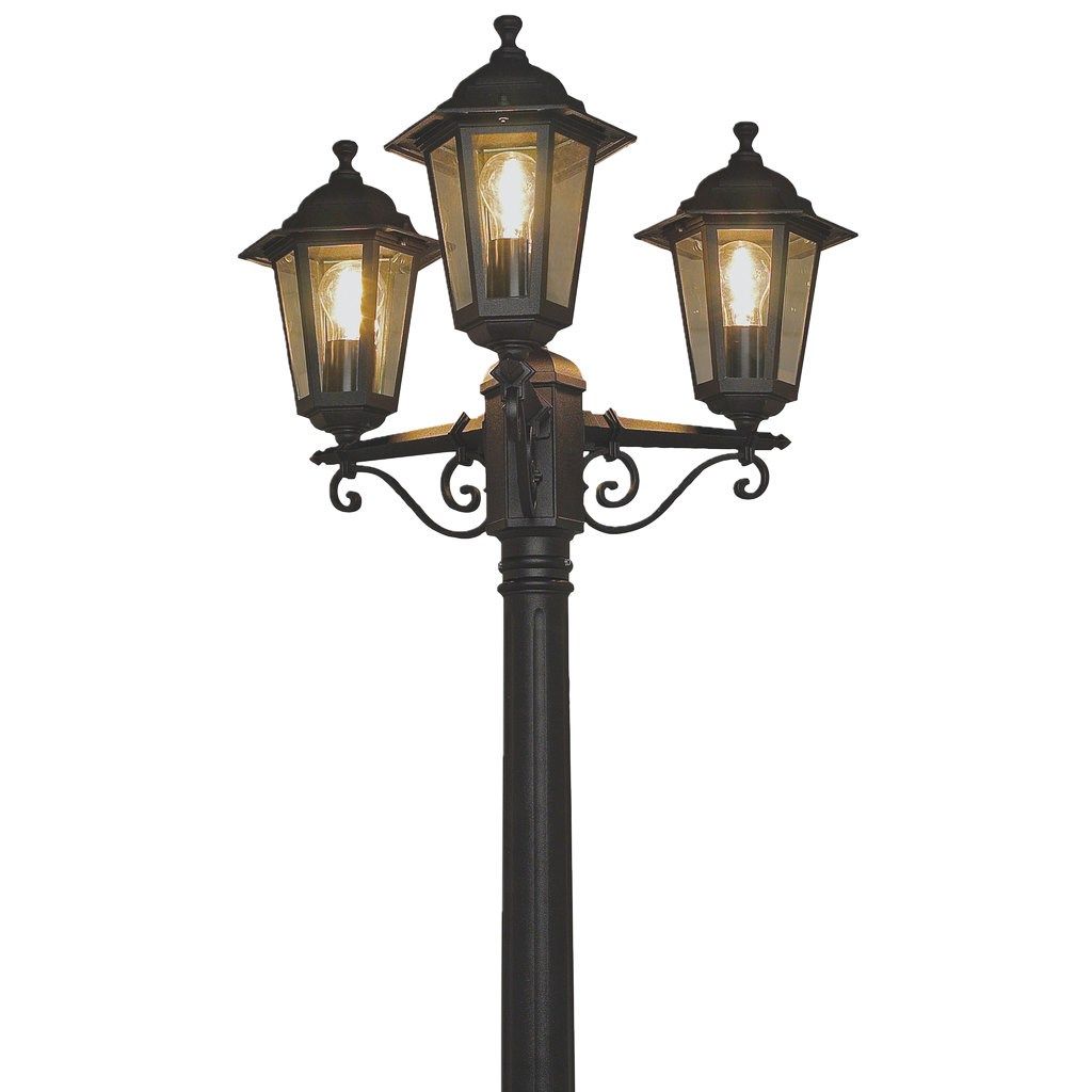 Lampa ogrodowa latarnia wysoka 195cm 3x60 wat