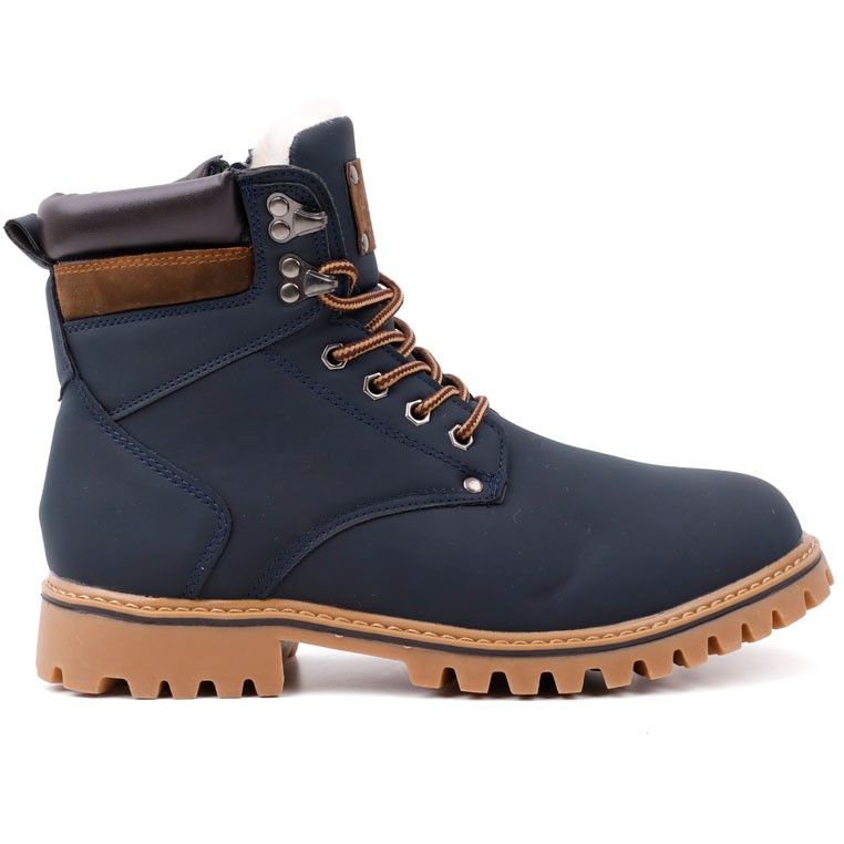 Trapery granatowo camelowe 15 Sorokin Granatowy 45