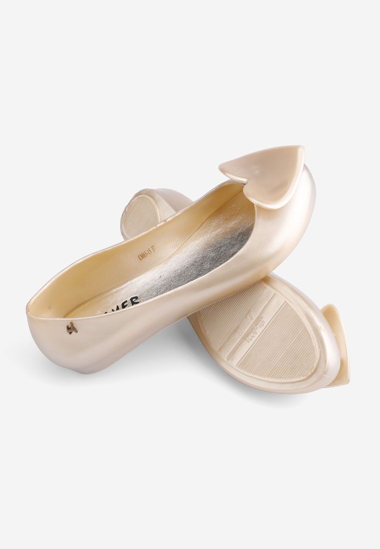 Balerinki meliski buty damskie baleriny gumowe złote 15 Ordonez Złoty 37