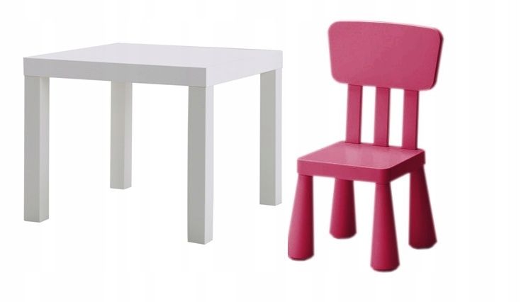 Ikea krzesełko mammut krzesło dla dzieci kolor różowy