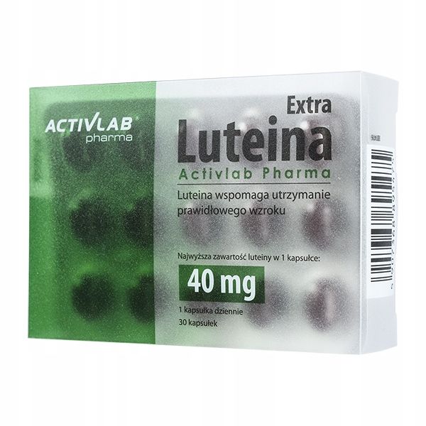 Luteina EXTRA Mocny Zdrowy Wzrok 40mg 30 kapsułek