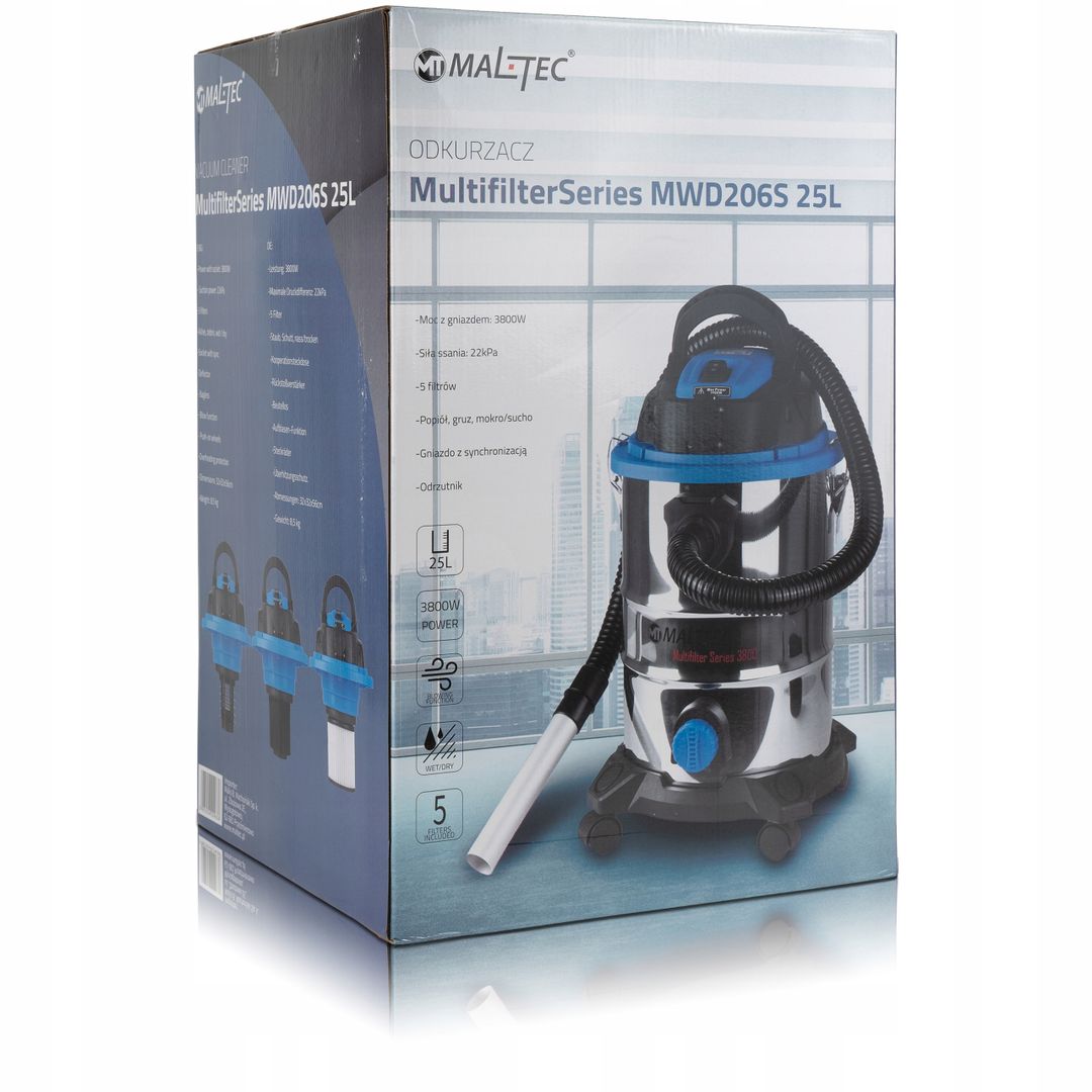 Odkurzacz Przemysłowy MultifilterSeries MWD206S 25L