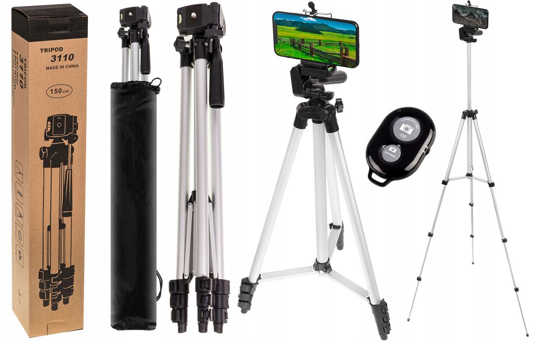 STATYW TRIPOD UCHWYT NA APARAT KAMER 150CM PILOT