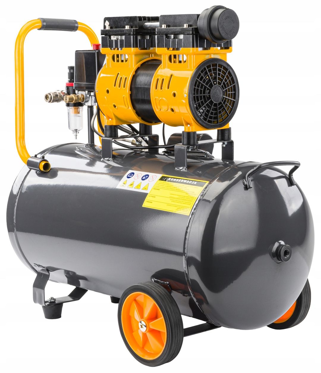 KOMPRESOR BEZOLEJOWY 50L SPRĘŻARKA 8 BAR 290L/MIN 230V PM-KBO-50T