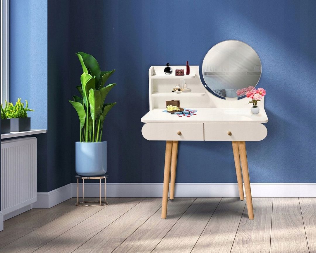 Toaletka z lustrem SCANDI kosmetyczna skandynawska