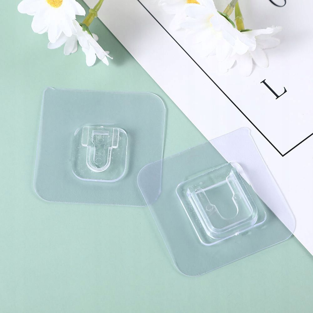 10X PRZEZROCZYSTY HACZYK SAMOPRZYLEPNY ZAWIESZKA Materiał plastik