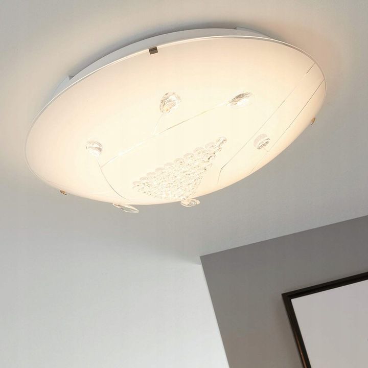Lampa plafon duży 40 cm pilot LED 22W Briloner