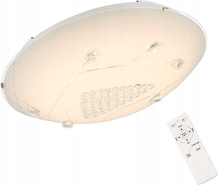 Lampa plafon duży 40 cm pilot LED 22W Briloner