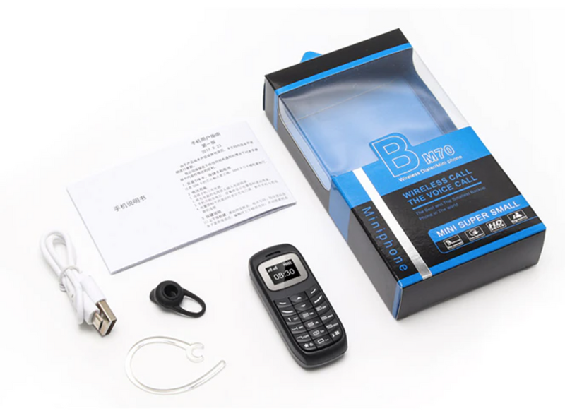 Mini telefon GSM dualSIM nagrywanie rozmów microSD
