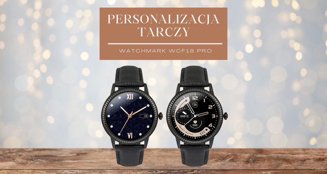 Smartwatch Zegarek Fashion Damski Czarny Pasek WCF18 Watchmark