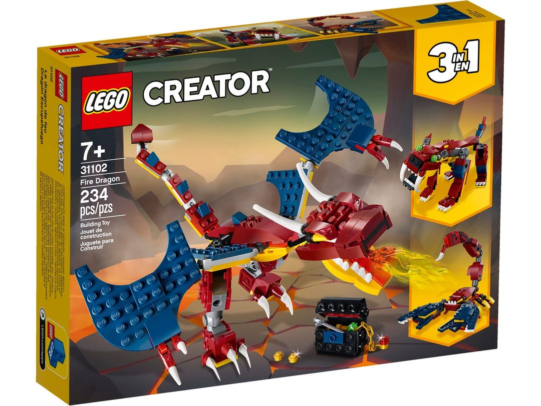 LEGO Creator Smok ognia 3w1 31102