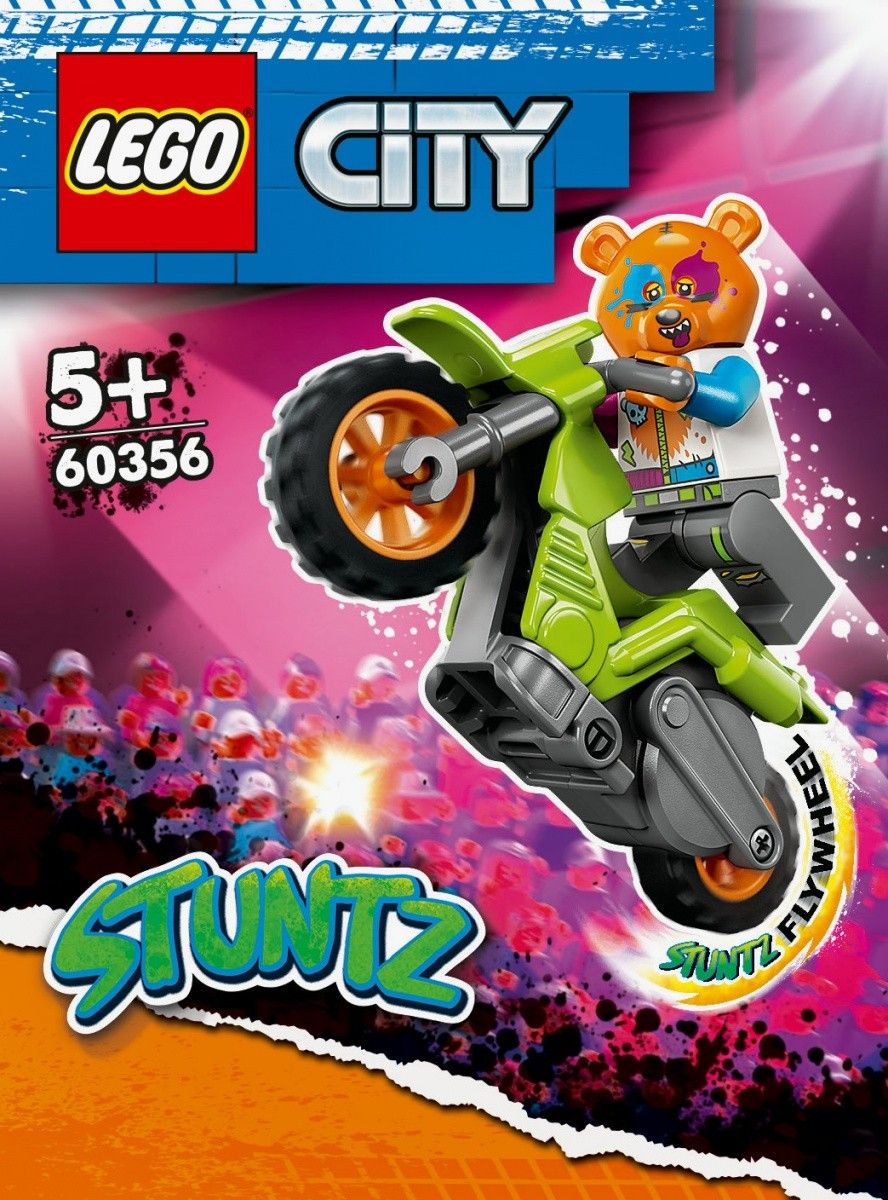 LEGO City 60356 Motocykl kaskaderski z niedźwiedziem