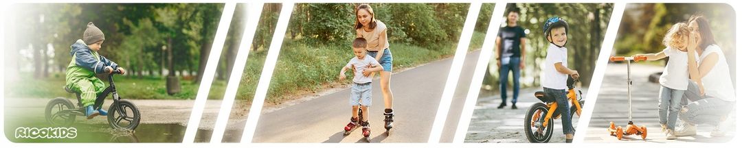 Rowerek biegowy dla dzieci Ricokids biało-różowy