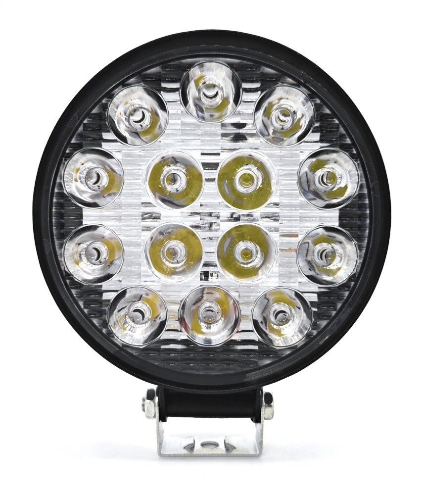 Lampa robocza LED 12-24V IP67 2000lm 14 LED duża 11,0cm średnicy biała