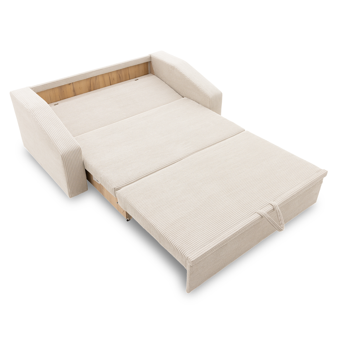 Sofa DORMA z funkcją spania TKANINA SZTRUKSOWA