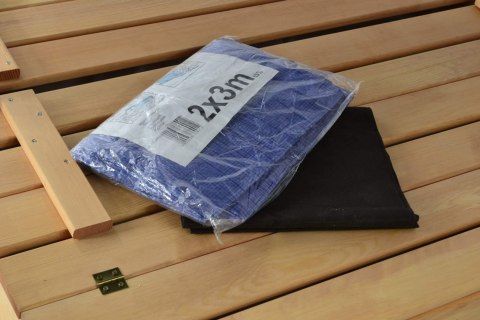 Piaskownica 180x180 z daszkiem zaimpregnowana