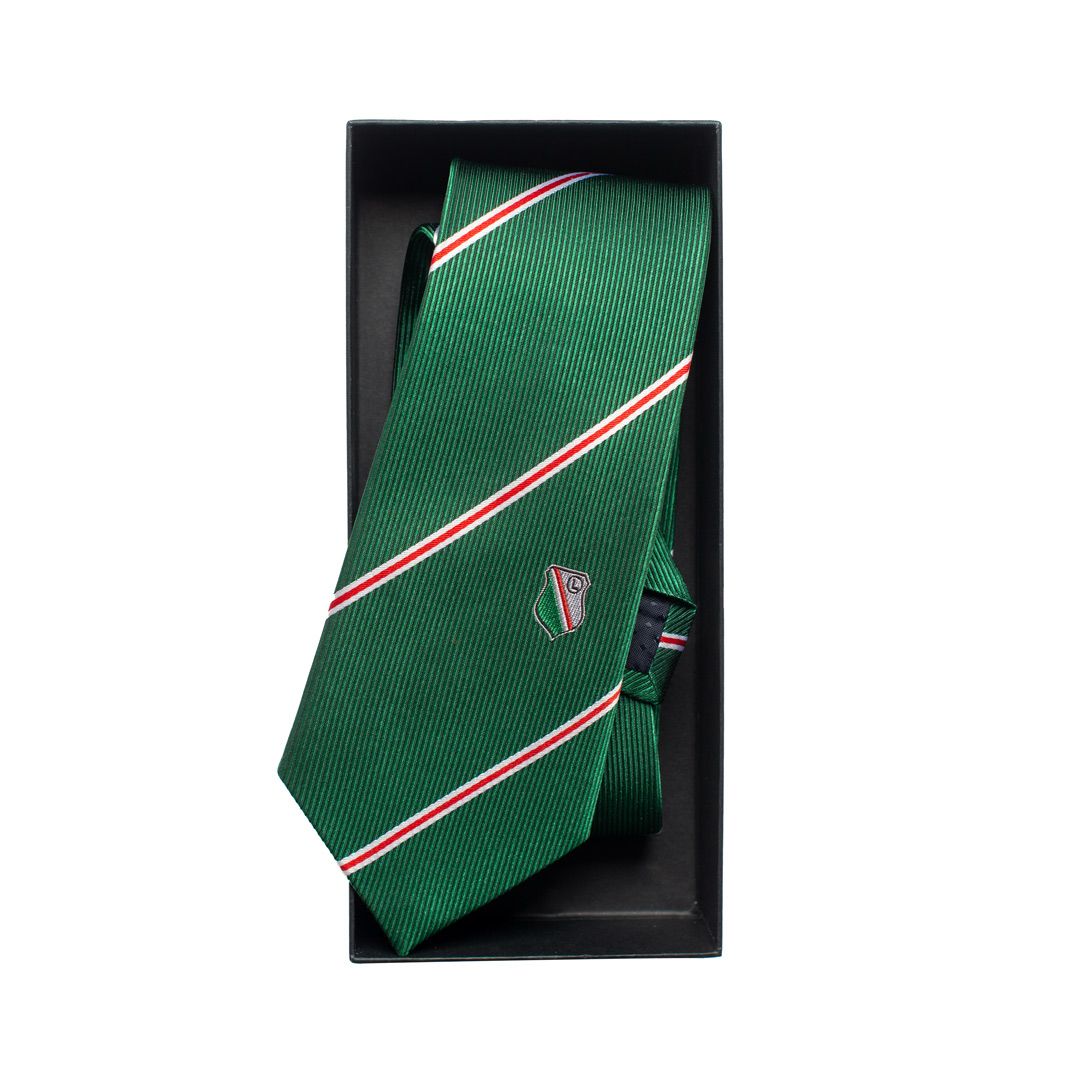 Legia Warszawa oryginalny krawat z jedwabiu herb