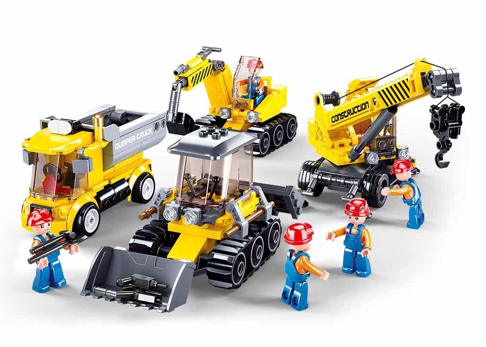 KLOCKI SLUBAN TOWN Maszyny budowlane 465 kompatybilne z LEGO