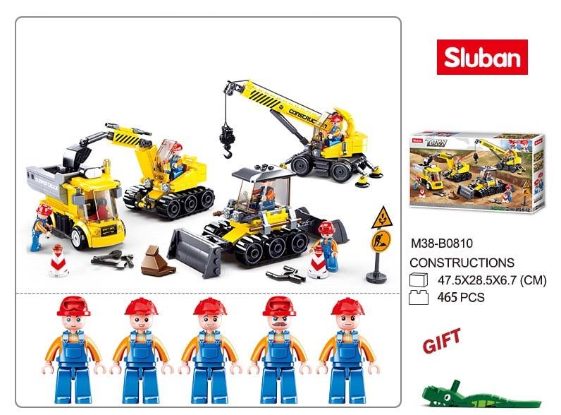 KLOCKI SLUBAN TOWN Maszyny budowlane 465 kompatybilne z LEGO