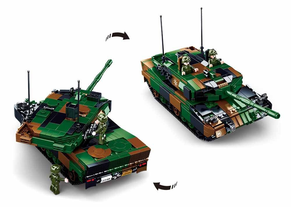 KLOCKI SLUBAN MB czołg niemiecki Leopard 2A5 766 kompatybilne z LEGO