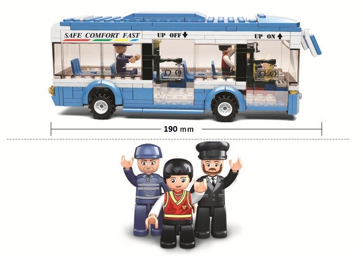 KLOCKI SLUBAN TOWN Autobus miejski 235 kompatybilne z LEGO
