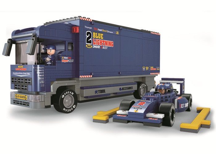 KLOCKI SLUBAN F1 Mobilna stacja serwisowa 641 kompatybilne z LEGO