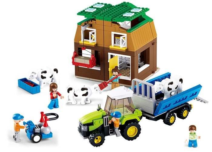 KLOCKI SLUBAN TF Farma krów 512 kompatybilne z LEGO