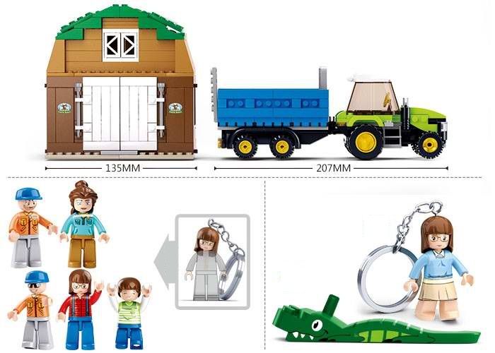 KLOCKI SLUBAN TF Farma krów 512 kompatybilne z LEGO