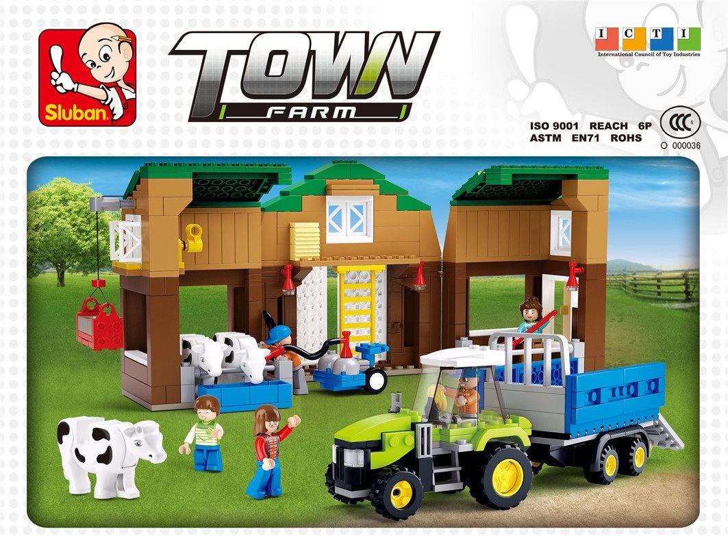 KLOCKI SLUBAN TF Farma krów 512 kompatybilne z LEGO