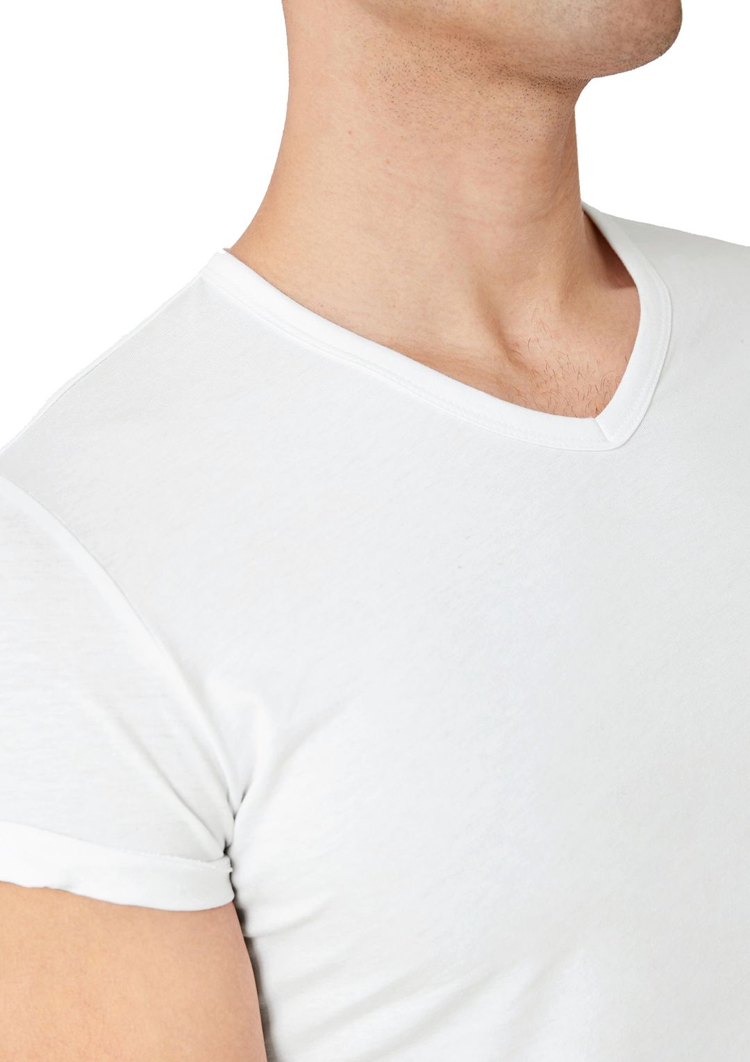 T-shirt męski SlimFit s.Oliver biały - XXL