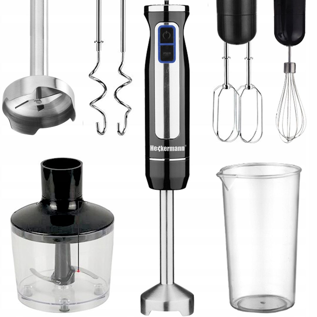 BLENDER MIKSER ROBOT RĘCZNY HECKERMANN WIELOFUNKCYJNY 1200W
