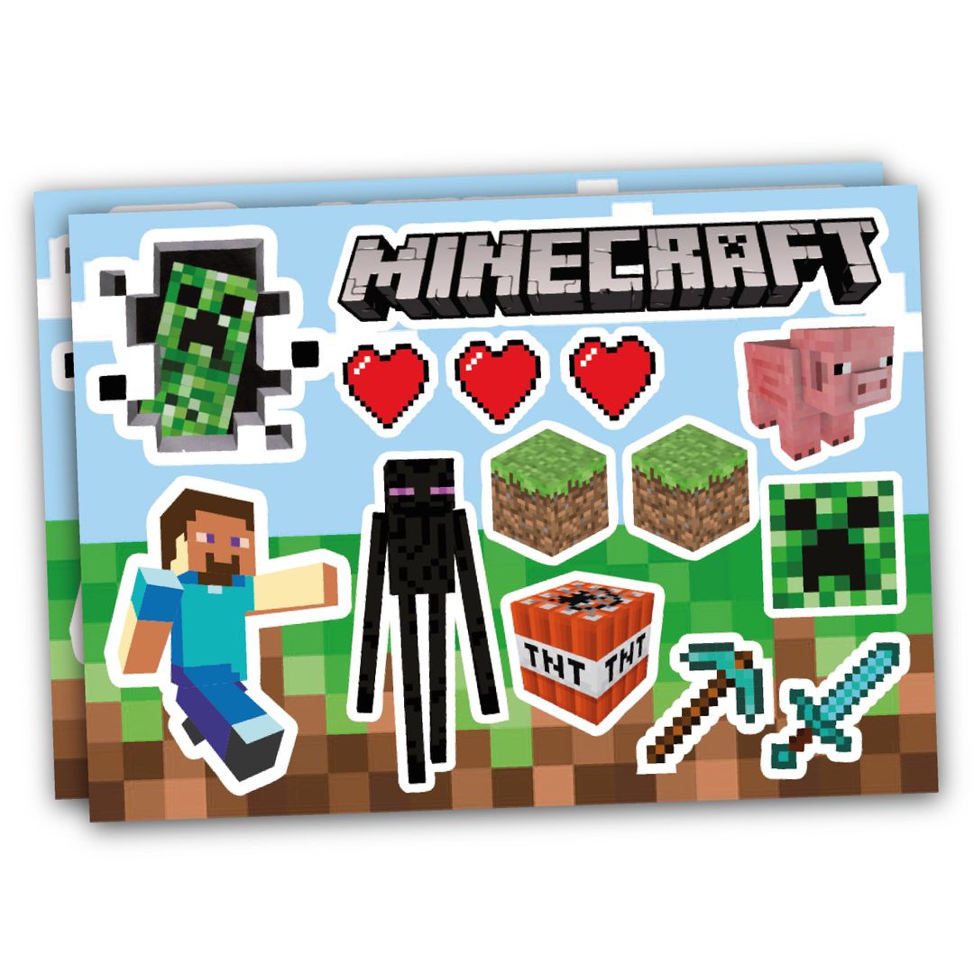 Naklejki z bajek i filmów MINECRAFT