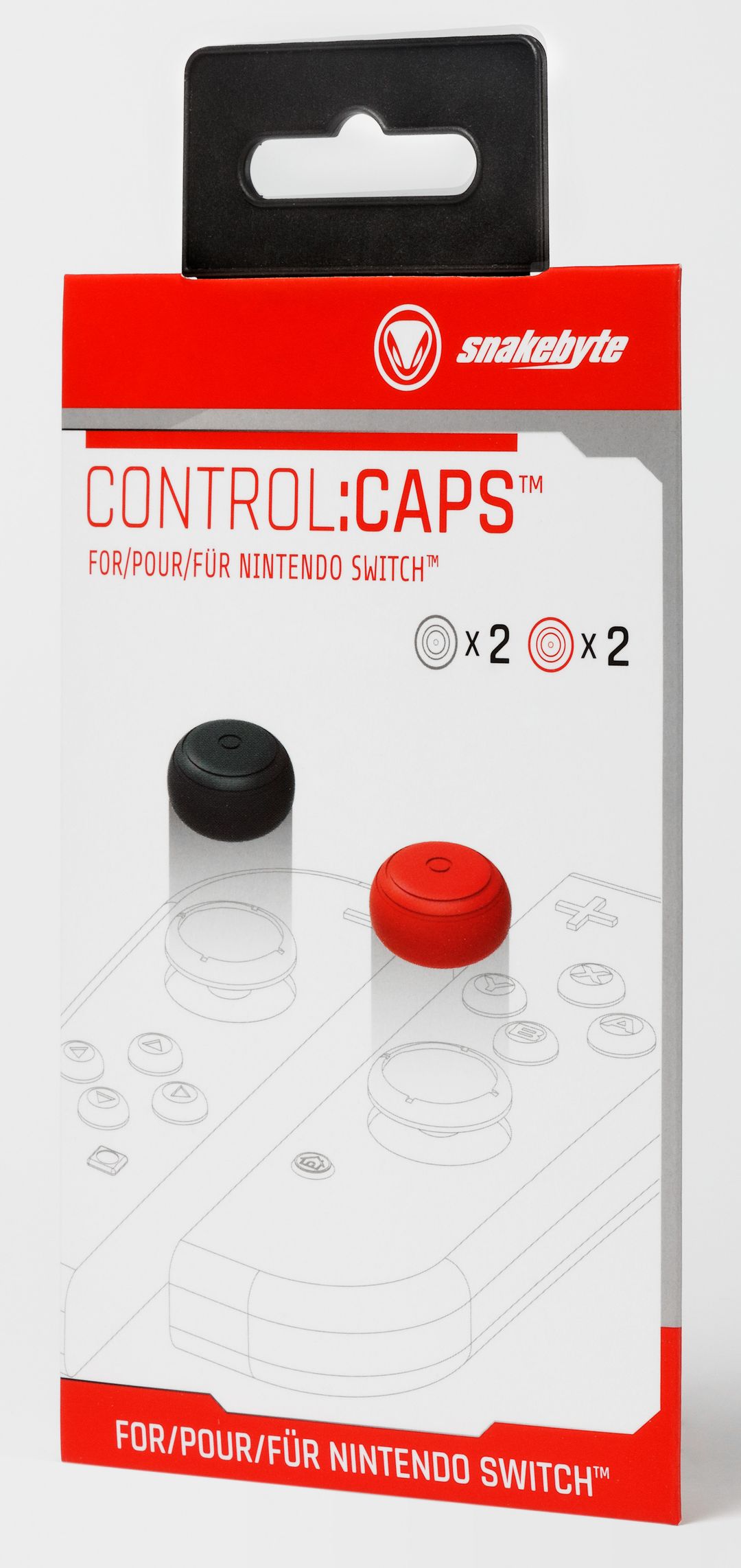 snakebyte Control:Caps nakładki na analogi Joy-Con Nintendo Switch