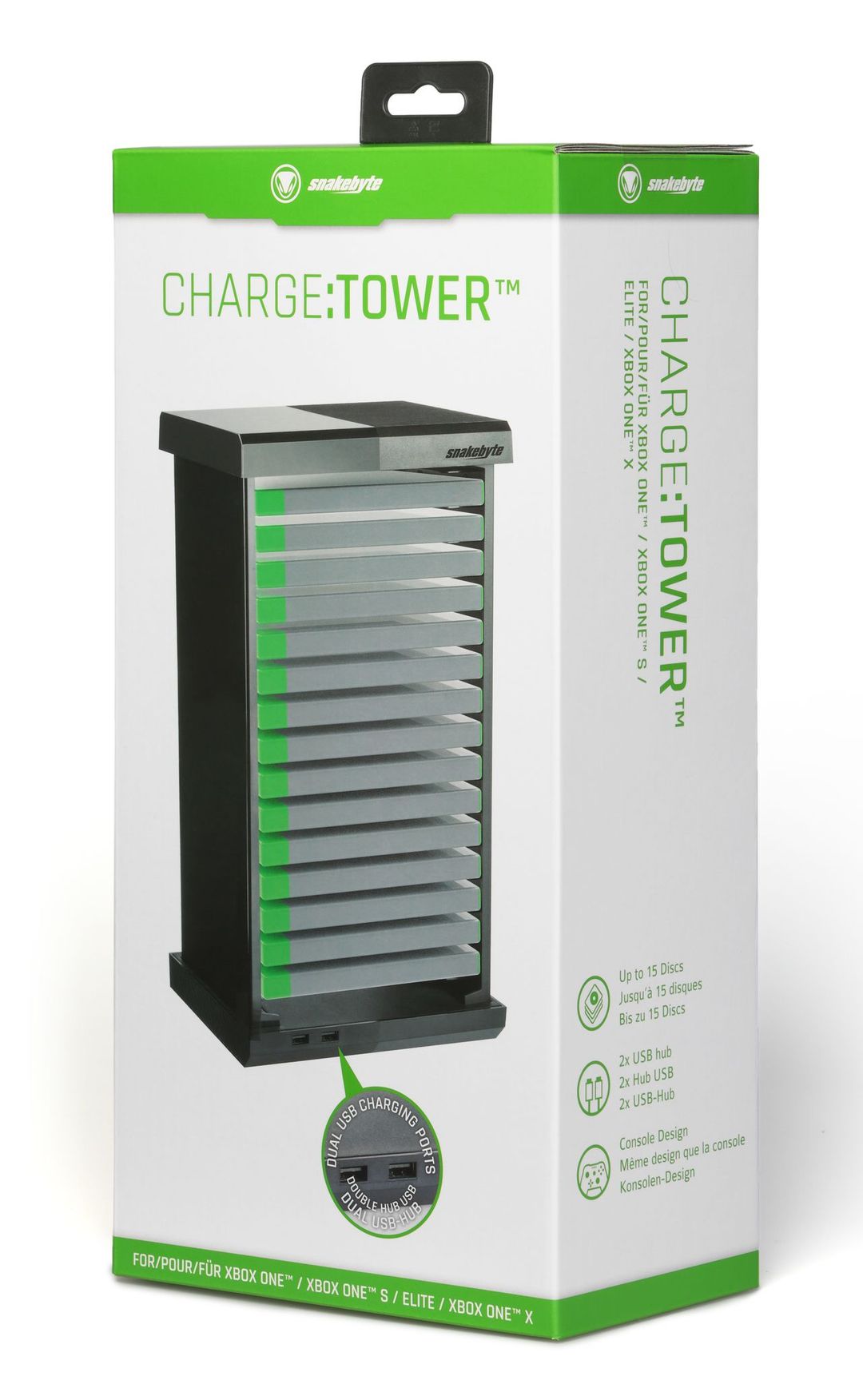 snakebyte Charge:Tower stojak na gry Xbox One