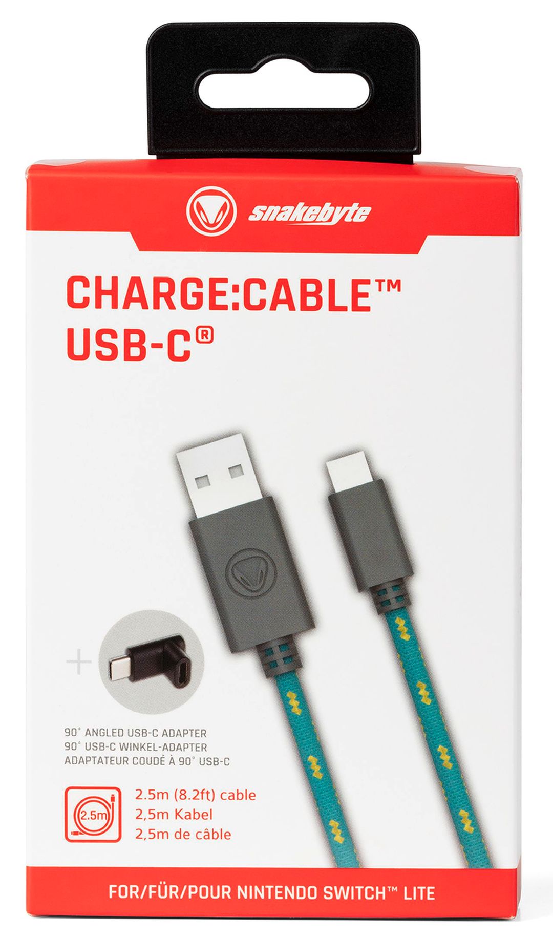 snakebyte USB-C Nintendo Switch Lite kabel do ładowania