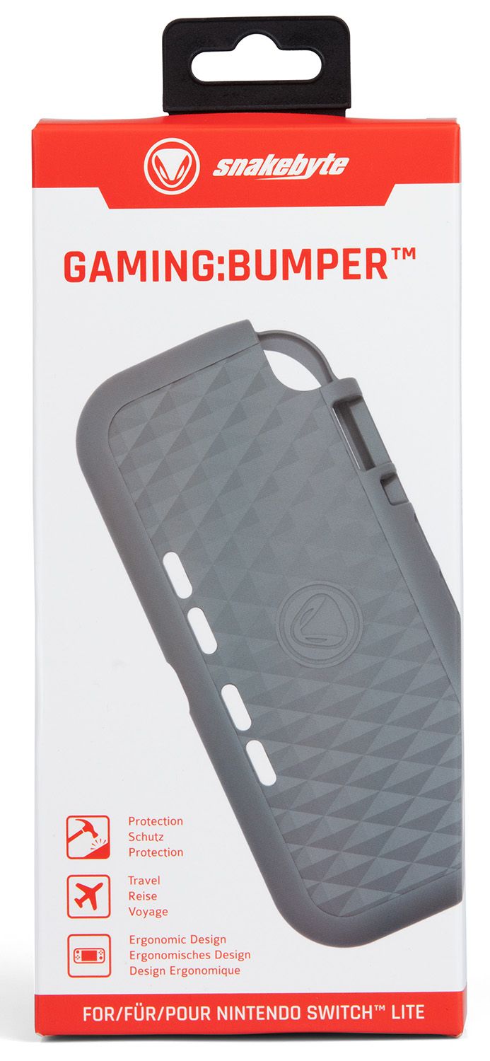 snakebyte Gaming:Bumper etui pokrowiec Nintendo Switch Lite szary