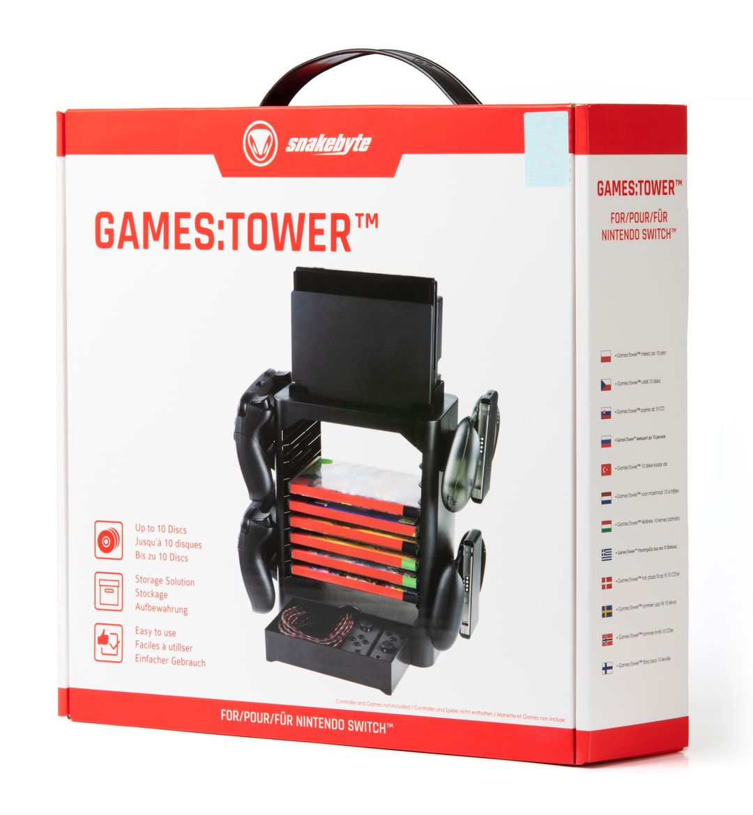 snakebyte Games:Tower stojak na gry i akcesoria Nintendo Switch