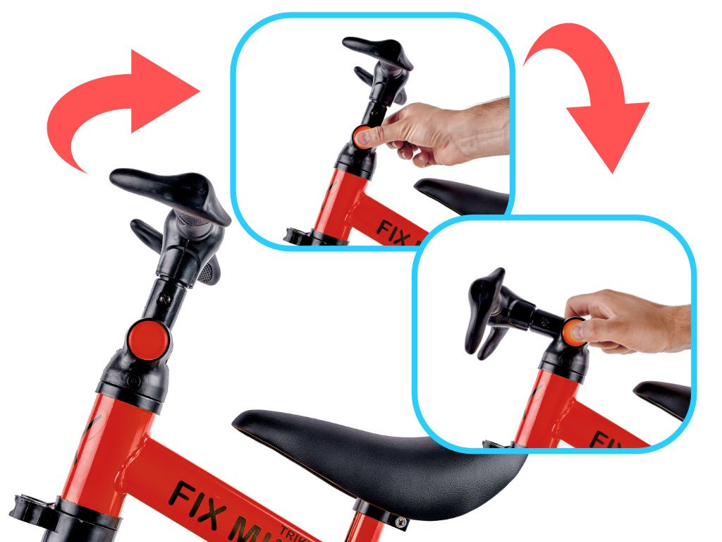 ROWEREK TRIKE FIX MINI BIEGOWY 3W1 CZERWONY