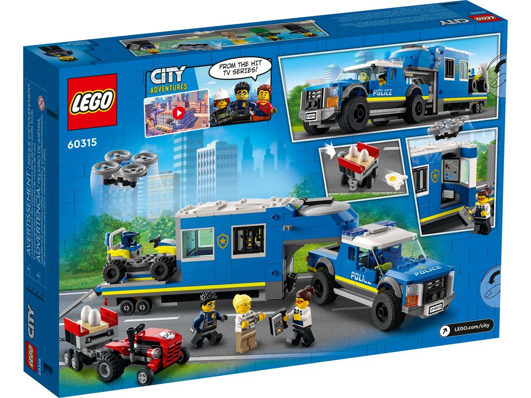 LEGO 60315 CITY MOBILNE CENTRUM DOWODZENIA POLICJI