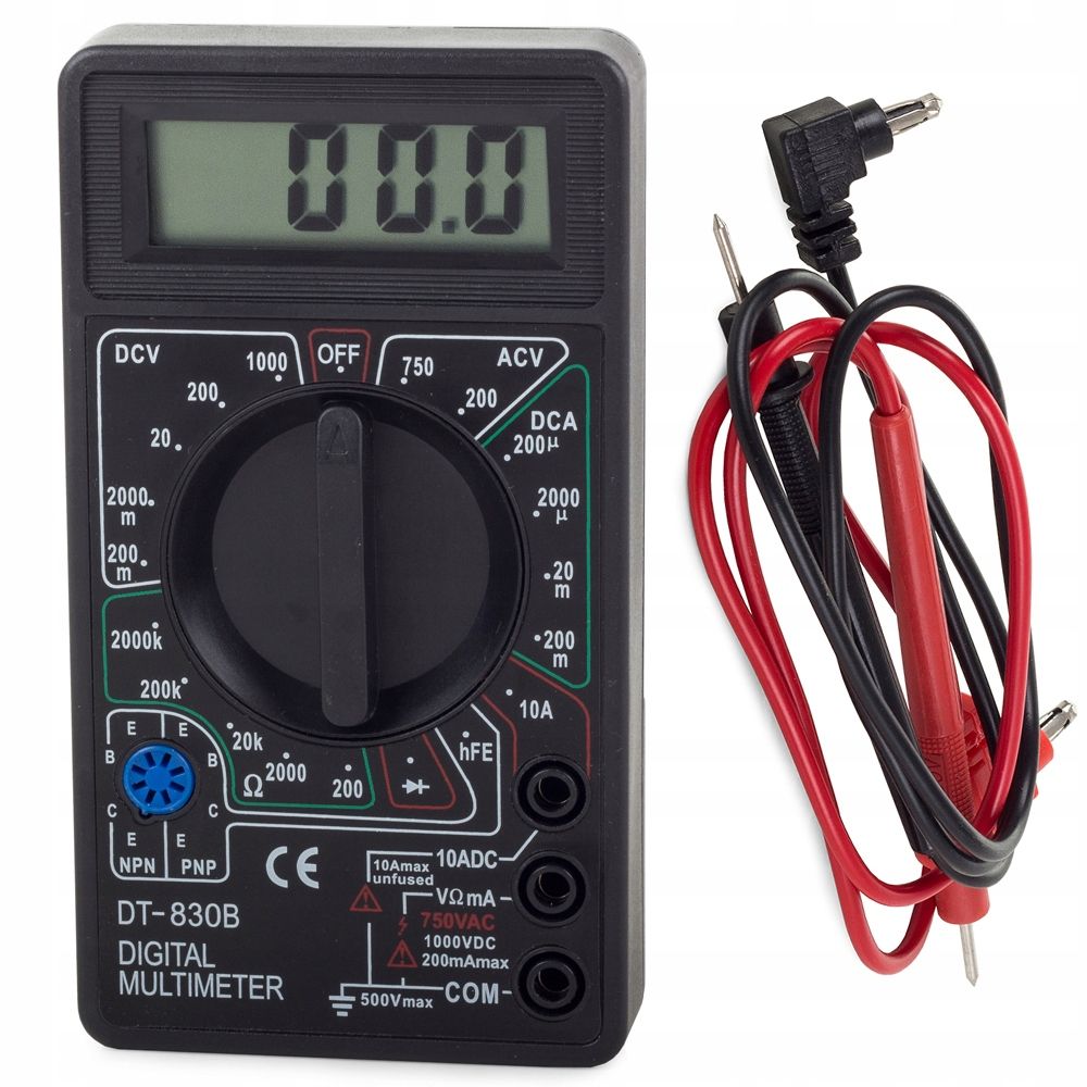 CYFROWY MIERNIK MULTIMETR PRĄDU LCD ELEKTRONIKI 11026